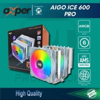 Aigo Fan Prosesor CPU Cooler 6 Heat Pipe ARGB  ICE600PRO  ICE 600 PRO 