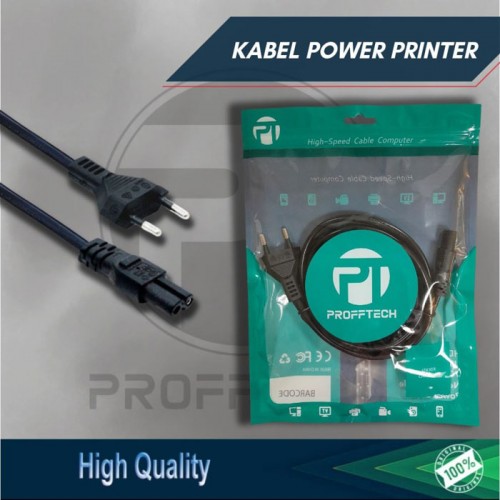 Profftech Kabel Power Printer 1.5 Meter Jack 2 Lubang Angka 8