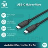 Profftech Kabel Type-C Male to Male 2 Meter USB-C M-M