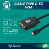 Profftech Kabel Type C to VGA 1.8 Meter 