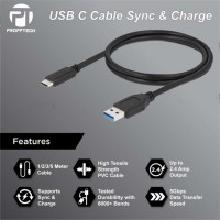 Profftech Kabel USB Sync Charge 3.0 to Type C 3.1 2 Meter