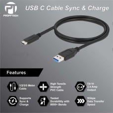 Profftech Kabel USB Sync Charge 3.0 to Type C 3.1 2 Meter
