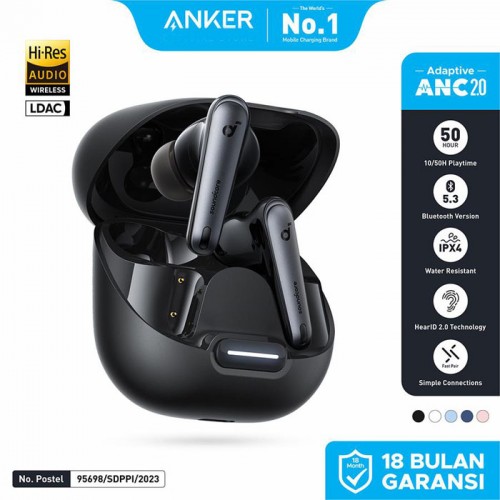 ANKER Soundcore Liberty 4 NC Earphone Bluetooth TWS Adaptive Noise Cancelling A3947