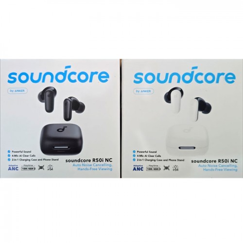 ANKER Soundcore R50i NC Earphone Bluetooth TWS Driver 10mm Adaptive Noise Cancelling A3959