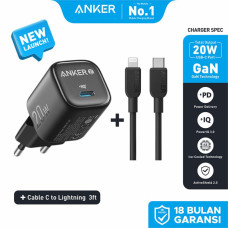 ANKER Zolo Charger 20W With USB Type C to Lightning Cable B2699