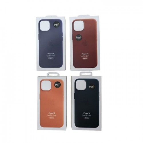 Leather Case Magsafe iPhone 14 Ori Apple Casing HP