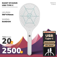 Aoki Raket Nyamuk USB Charge Electric Mosquito Swatter AK-879
