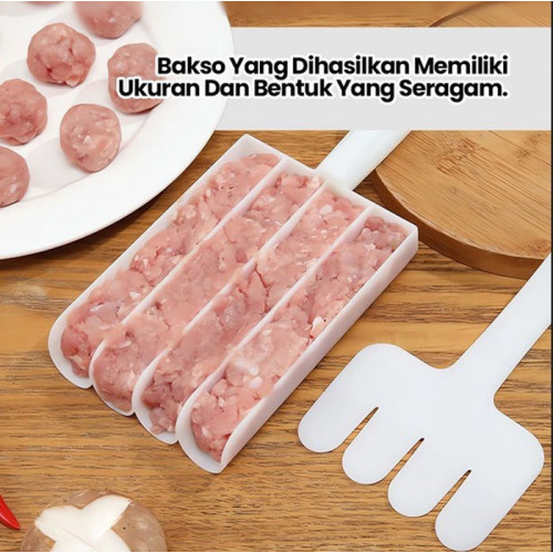 Alat Cetak Bakso 4 Baris Praktis Anti Lengket