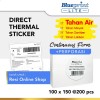 Blueprint Lite Direct Thermal Sticker Label Stiker Barcode 100x150 mm 1 Line 200 pcs