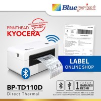 Blueprint Printer Thermal Barcode Label Resi A6 USB Bluetooth BP-TD110D