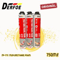 Derfoe PU Foam 750ml Spray Busa Polyurethane Peredam Suara Panas Tahan Cuaca