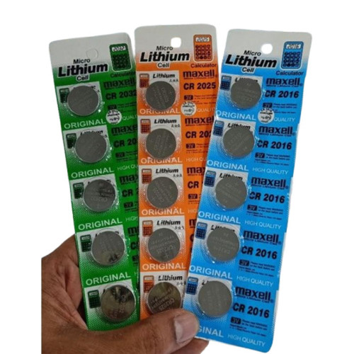 Baterai CMOS CR2016 CR2025 CR2032 1 Strip isi 5 Pcs