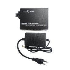 Flextreme FL-8110GSA-11-20-AS Media Converter 10/100/1000 Mbps To 1000LX Single-Mode 20 Km SC