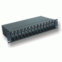 Flextreme FL-81/4-2A: Media Converter Rack-Mount Chassis 14 slots with dual power supply NMS function