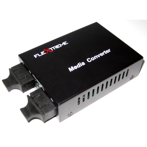 Flextreme FL-1000MM-SM Media Converter Multimode 2 Km To Single Mode 20 Km 1Gbps 1000 Mbps