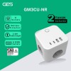 GES GM3CU-NR Colokan Stop Kontak 3 Socket 4 USB Anti Petir Surge Protector