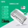 GES GM6CU-SR Colokan Stop Kontak 6 Socket 4 USB Anti Petir Kotak Surge Protector Box