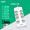 GES GM8U-NR Colokan Stop Kontak 8 Socket 4 USB Anti Petir Surge Protector