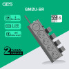 GES GM2U-BR Colokan Stop Kontak 4 Socket 3 USB 250V 16A