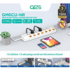 GES GM6CU-NR Colokan Stop Kontak 6 Socket 3 USB Anti Petir Surge Protector