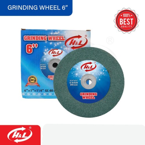 HL Grinding Wheel 6 Inch Batu Gerinda Grit 80 100 120
