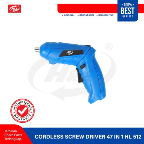 HL Cordless Screwdriver 47 in 1 Mesin Bor Obeng Mini Nirkabel HL512