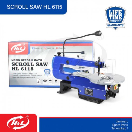 HL 6115 Mesin Ukir Kayu Scroll Saw 120 Watt