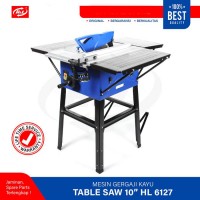 HL 6127 Mesin Gergaji Kayu Meja 10 Inch Table Saw 2000 Watt 