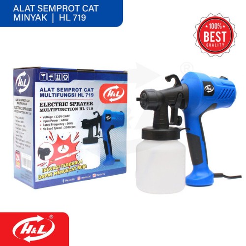 HL HL719 Electric Sprayer Gun Paint Gun Semprotan Cat Minyak Elektrik
