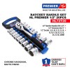HL Premier Ratchet Handle Set Kunci Sok 1/2 Inch 20 Pcs 8-32mm HL72T20