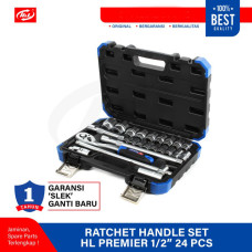 HL Premier Ratchet Handle Set Kunci Sok 1/2 Inch 24 Pcs HL72T24