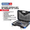 HL Premier Ratchet Handle Set Tool Kit Kunci Sok 1/2 Inch 37 Pcs HL72T37
