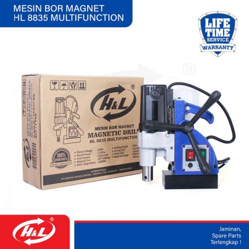 HL Magnetic Drill Mesin Bor Magnet 1200W 8835 Multifunction