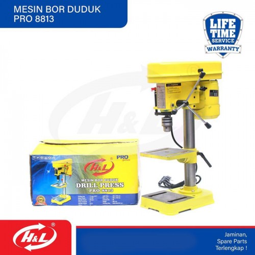 HL Pro 8813 Mesin Bor Duduk Press Drill 350W Pro8813