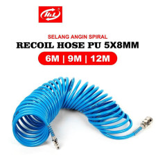 HL Selang Angin Spiral Kompresor Air Compressor Recoil Hose PU 5x8mm