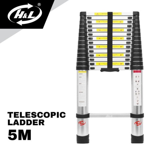 HL Tangga Teleskopik 5.0 Meter Lipat Single Telescopic Ladder