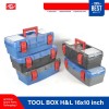HL Toolbox Tool Box 16 Inch Kotak Perkakas Plastik 16Inchx10