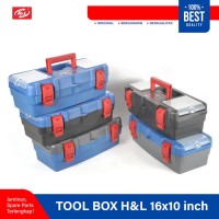 HL Toolbox Tool Box 16 Inch Kotak Perkakas Plastik 16Inchx10