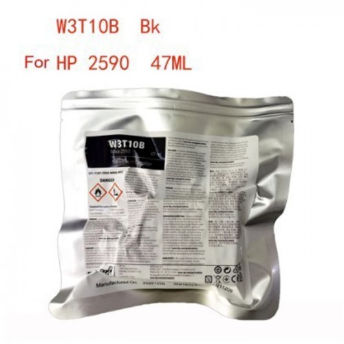 HP W3T10B 2590 Solvent Print Ink Cartridge Black 47ml TIJ