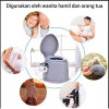 Kloset Duduk Portable Ember Toilet Portabel Wanita Hamil Lansia