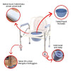 Toilet Lansia Kursi Pispot BAB Lipat Foldable Commode Chair