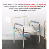 Toilet Lansia Kursi Pispot BAB Lipat Foldable Commode Chair
