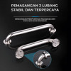 Pegangan Kamar Mandi Gagang Tangan Bahan Stainless Steel