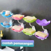 Tempat Sabun 2 Tingkat Model Bunga Tempel Dinding
