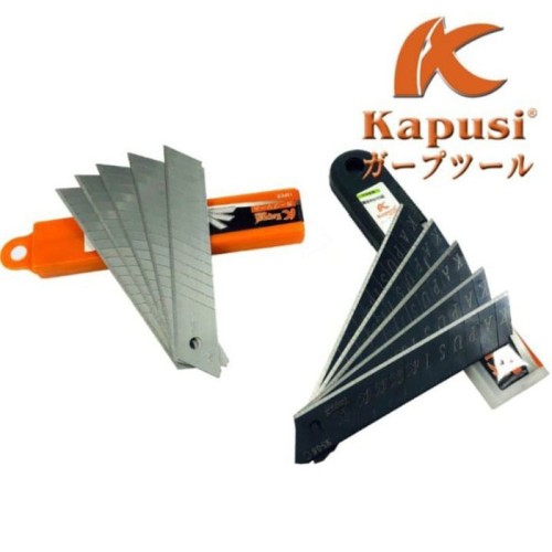 Kapusi Isi Pisau Cutter 10 Pcs Besar Hitam Putih K-8770 K-8766