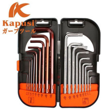 Kapusi Hex Key Set 18 Pcs Kunci L Hexagonal Bintang K-0420