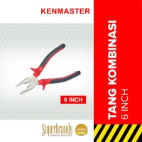 Kenmaster Tang Lancip Kombinasi 6 Inch Gagang Merah Hitam
