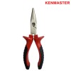 Kenmaster Tang Lancip Kombinasi 6 Inch Gagang Merah Hitam