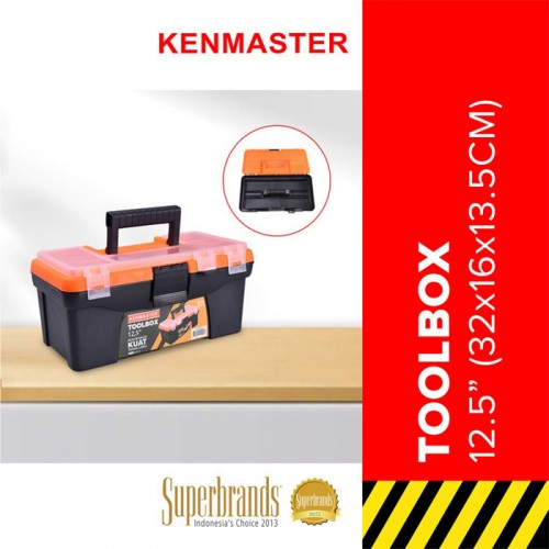 Kenmaster Tool Box 12.5 Inch Toolbox Kotak Perkakas Plastik 32 cm