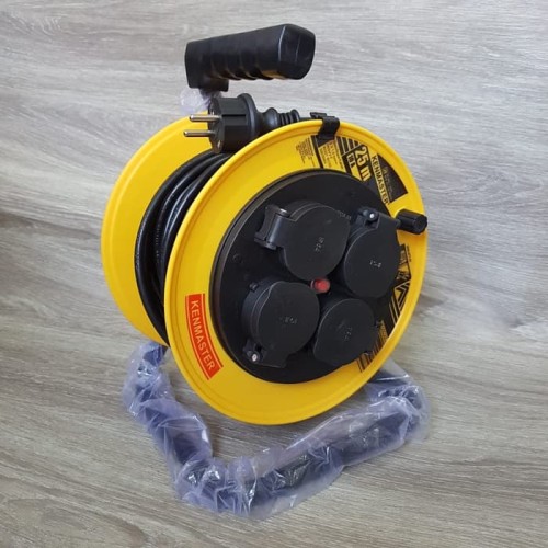 Kenmaster Kabel Roll 25 Meter 3 x 1 mm Kabel Rol SNI 4 Lubang 25M 1mm